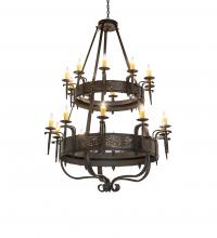 Meyda Yellow 243889 - 48" Wide Costello 20 Light Two Tier Chandelier