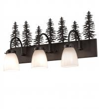 Meyda Yellow 244169 - 24" Wide Tall Pines 3 Light Vanity Light