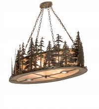 Meyda Yellow 246791 - 48" Long Tall Pines Oblong Inverted Pendant