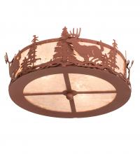 Meyda Yellow 254762 - 16" Wide Deer at Dusk Fan Light Fixture