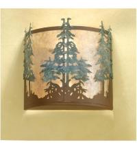 Meyda Yellow 29327 - 12"W Tall Pines Wall Sconce