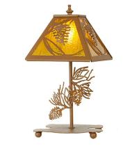 Meyda Yellow 30158 - 15"H Whispering Pines Accent Lamp