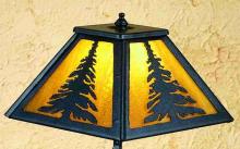 Meyda Yellow 31404 - 15" High Tall Pines Mini Lamp