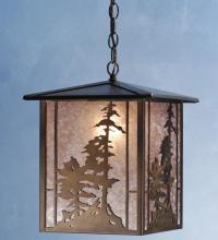 Meyda Yellow 38629 - 12" Square Tall Pines Lantern Pendant