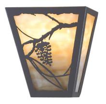 Meyda Yellow 48307 - 7"W Whispering Pines Wall Sconce