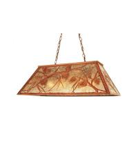 Meyda Yellow 65595 - 33" Long Whispering Pines Oblong Pendant