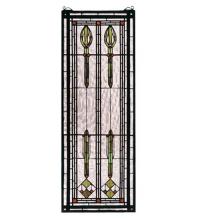 Meyda Yellow 68020 - 11"W X 30"H Spear of Hastings Stained Glass Window