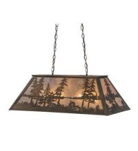 Meyda Yellow 72132 - 33" Long Tall Pines Oblong Pendant