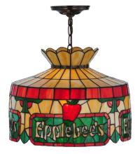 Meyda Yellow 79763 - 16" Wide Applebee's Personalized Pendant