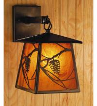 Meyda Yellow 81344 - 7"W Whispering Pines Hanging Wall Sconce