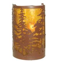 Meyda Yellow 81808 - 6"W Tall Pines Corner Wall Sconce