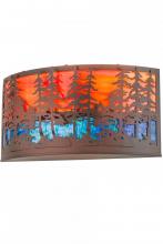 Meyda Blue 189494 - 24"W Tall Pines Wall Sconce