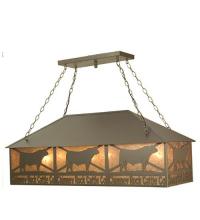 Meyda Blue 77924 - 50"L Personalized Chimney Rock Oblong Pendant