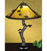 Meyda Tiffany 26296 - 23" High Mission Vine Leaf Apple Tree Table Lamp