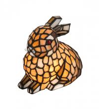 Meyda Tiffany 36734 - 7"H Tiffany Rabbit Honey Accent Lamp