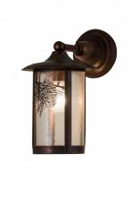 Meyda Tiffany 54235 - 8"W Fulton Winter Pine Solid Mount Wall Sconce