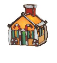 Meyda Tiffany 82175 - 4.5" High Gingerbread House Accent Lamp