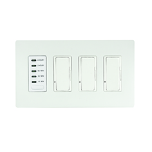 Eurofase Gold US EFSWTD3 - Eurofase EFSWTD3 Three Dimmers and One Timer with White Screwless Plate and Box