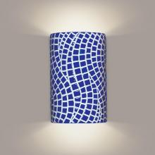 A-19 M20302-CB - Channels Wall Sconce Cobalt Blue