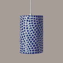 A-19 PM20302-CB-BCC - Channels Pendant Cobalt Blue (Black Cord & Canopy)