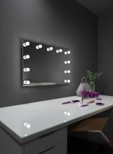 Paris Mirrors HPRIN48283000-WHT - Hollywood Princess Mirror (LED Bulbs)