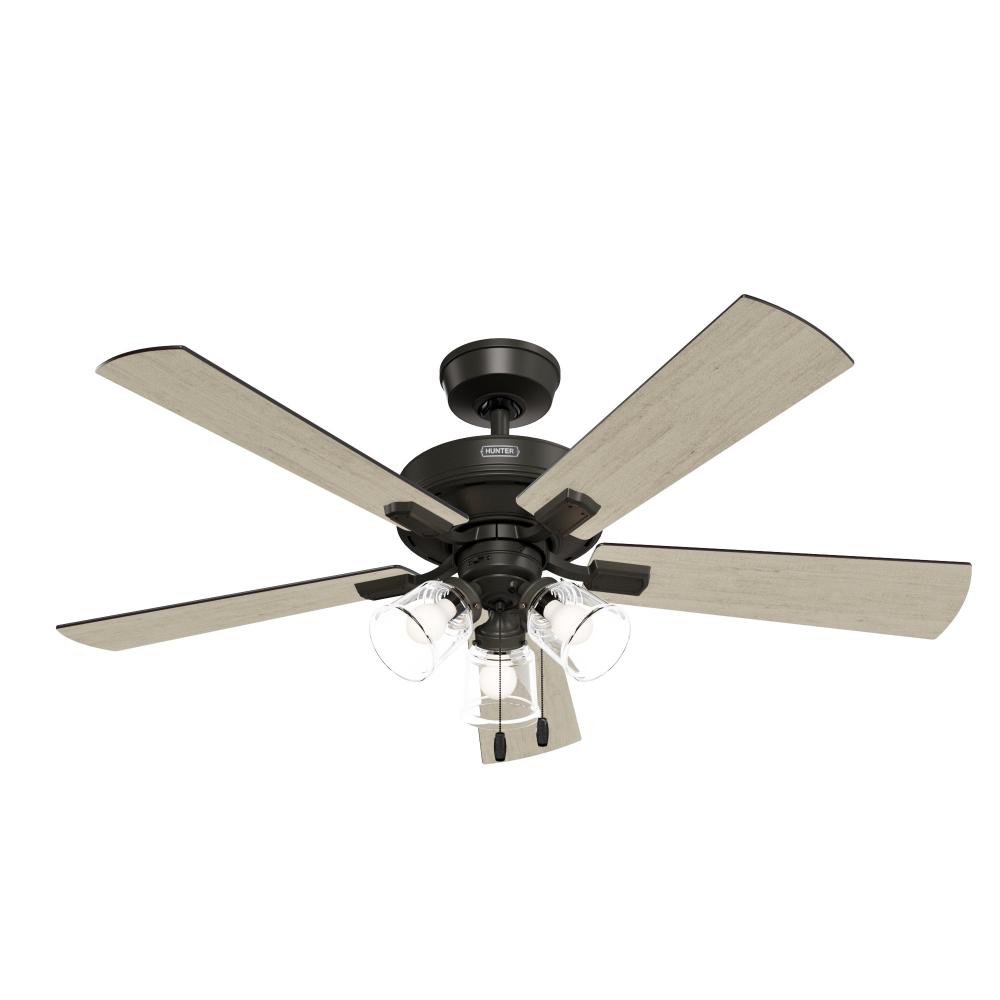 Hunter 52 inch Crestfield HunterExpress Noble Bronze Ceiling Fan with LED Light Kit and Pull Chain