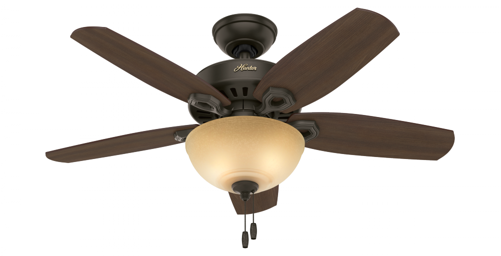 Hunter 42 inch Builder New Bronze Ceiling Fan with LED Light Kit and Pull Chain