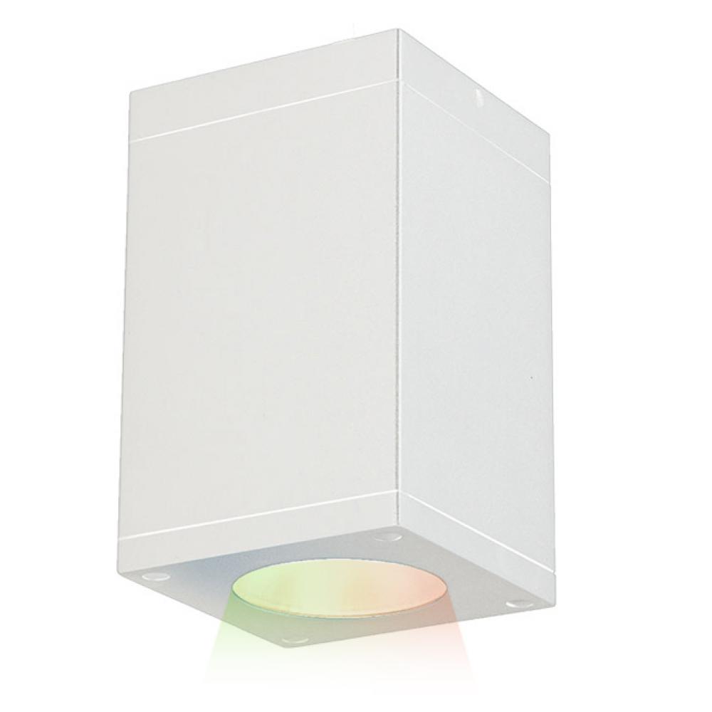 Cube Architectural 5" LED Color Changing Flush Mount