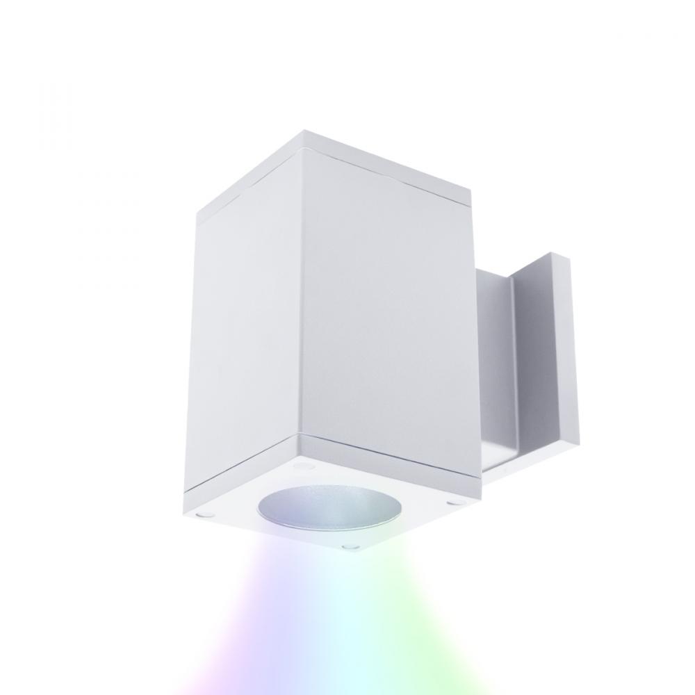 Cube Architectural 5" LED Color Changing Wall Light