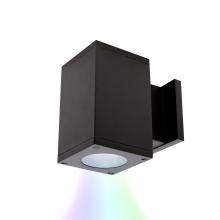 WAC Integrator Tier 1 DC-WS05-FA-CC-BK - Cube Architectural 5" LED Color Changing Wall Light